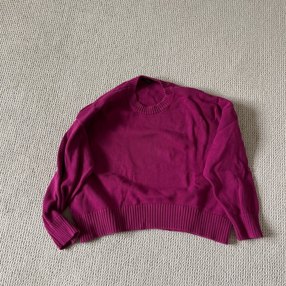 Quince Women's Crew Neck Sweater - Magenta